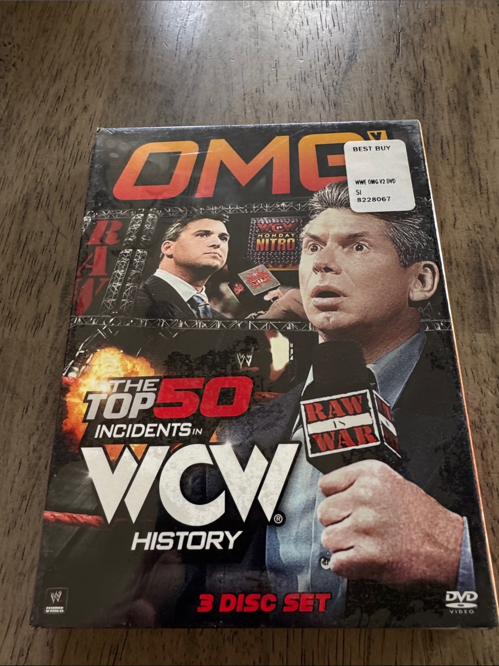 WWE The Top 50 Incidents in WCW History DVD Set - Black/Red/Orange